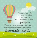 Bem vindo Abril