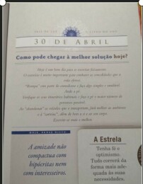 Livro do ano - 30 de Abril