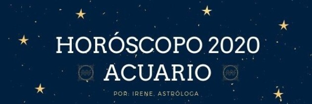 Horóscopo Acuario 2020: De vuelta a los orígenes
